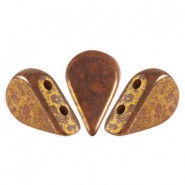 Les perles par Puca® Amos Perlen Opaque choco bronze 13600/15496